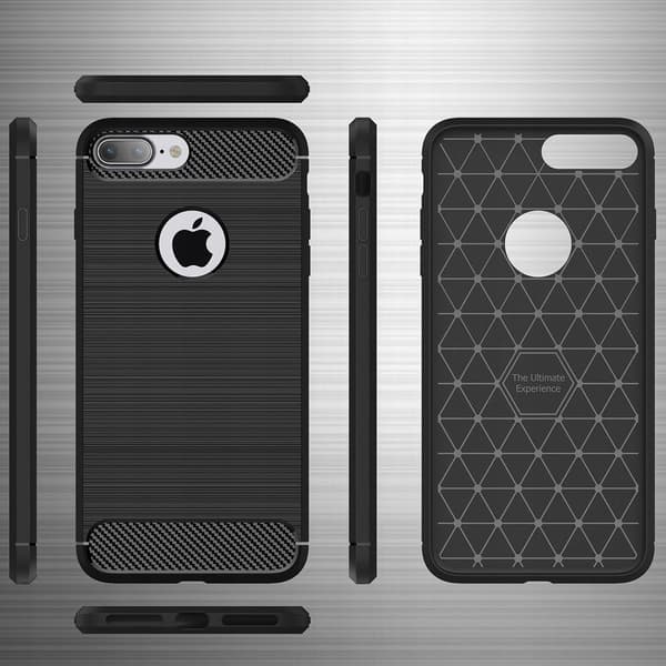 NALIA Apple iPhone 7 Plus/iPhone 8 Plus Anti-Shock Cover - Sort