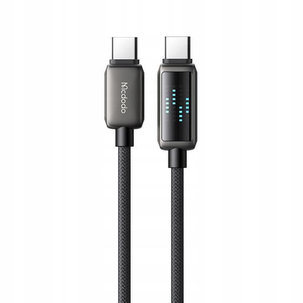 MCDODO USB-C KABEL HURTIG OPLADNING TIL SAMSUNG APPLE USB TYPE C 100W 1M LED