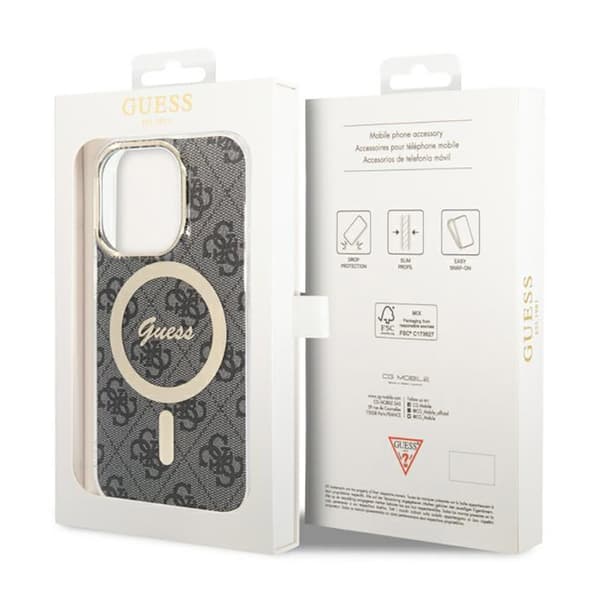 Guess 4G MagSafe – iPhone 13 Pro-skal (svart)