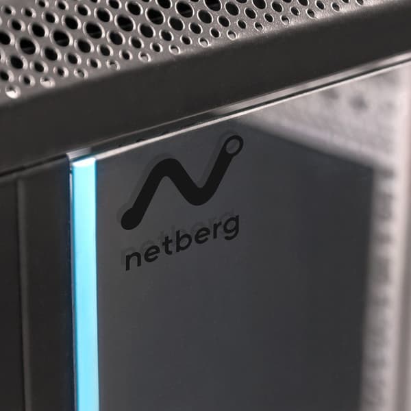 Netberg 19" 6U 300x600x400 væghængt server rack sort