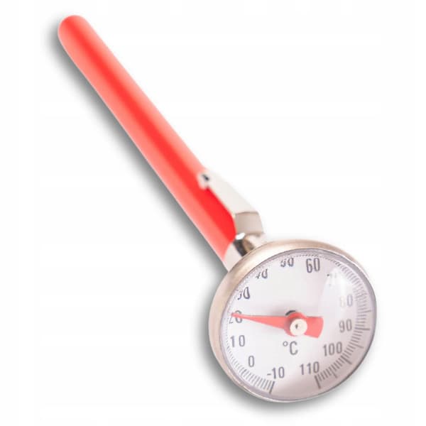 Analog præcis termometer til te urter yerba mate med klips 15 cm