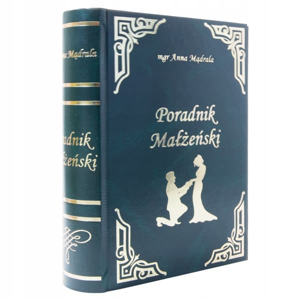Bröllopsbok ÄKTENSKAPSGUIDE rolig present med en flaska inuti