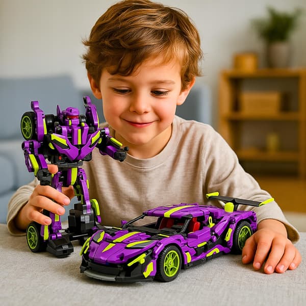 Rakennuspalikat Auto Robotti 2 in 1