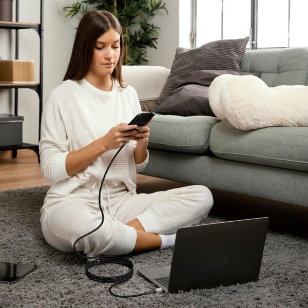 TECH-PROTECT ULTRABOOST EVO TYP-C-KABEL PD100W/5A 100CM TITAN