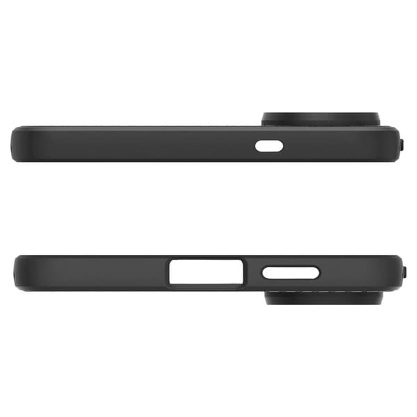 Spigen Liquid Air - Etui til Samsung Galaxy S25 Edge (Mat Sort)
