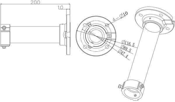 Hikvision DS-1661ZJ KAMERA LOFTBESLAG