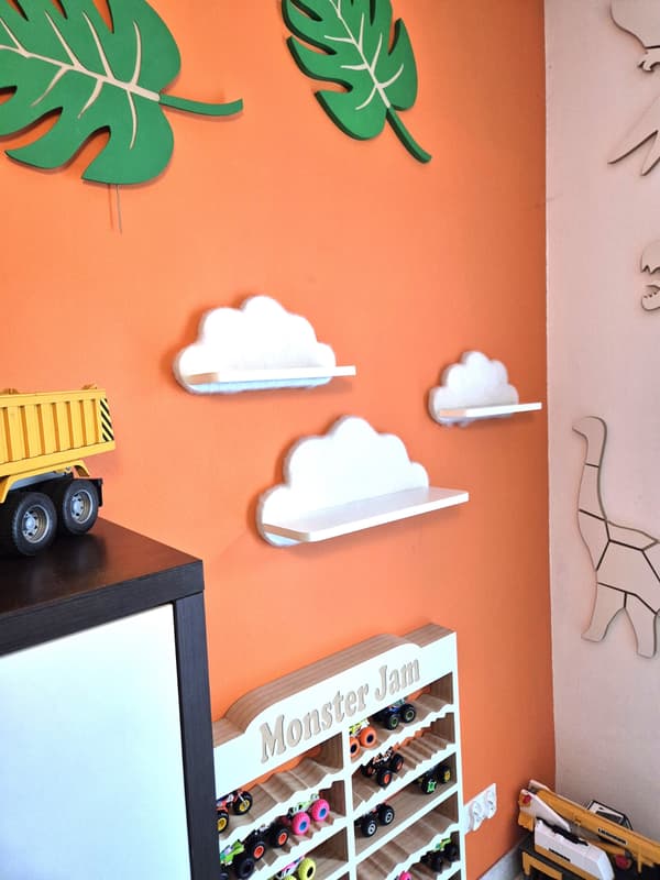 Cloud Shelves Sæt med 3 - Fluffy Cans