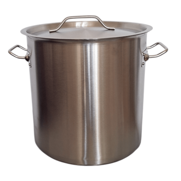 Gryde i rustfrit stål 32,5 cm gastroprot 26L med metallåg