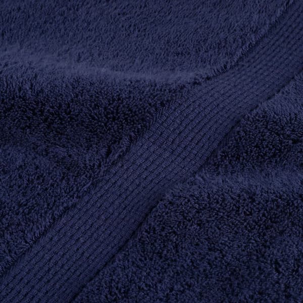 vidaXL Premiumhanddukar SOLUND, 2-pack, Marinblå, 70x140 cm