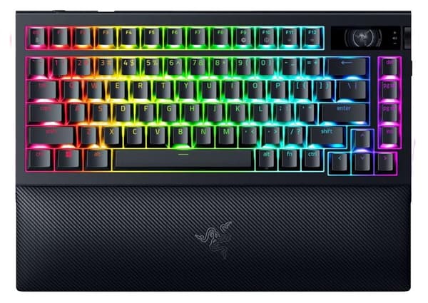 Razer BlackWidow V4 Pro 75% oranssi kytkin US musta näppäimistö