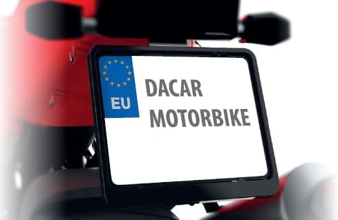Biketec nummerpladestel til motorcykel, sort (48723)