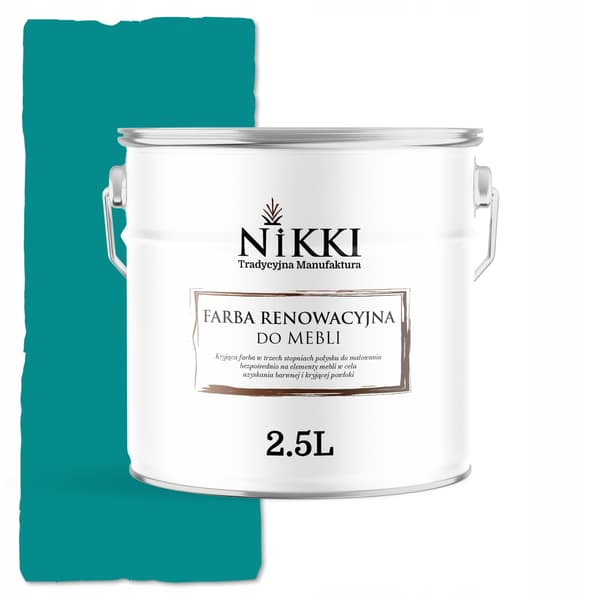 Färg för köksfronter turkosblå RAL5018 glans 2,5L