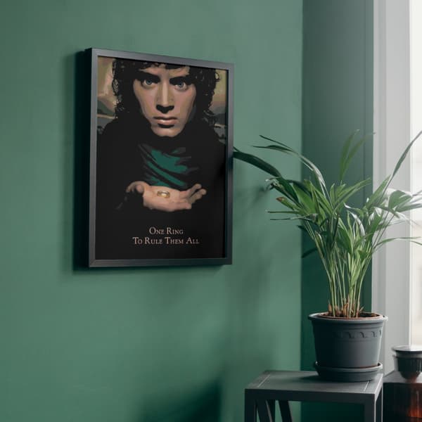 MÅLNING MED SIFFROR Bilder att måla - Frodo med ringen 40x50 cm