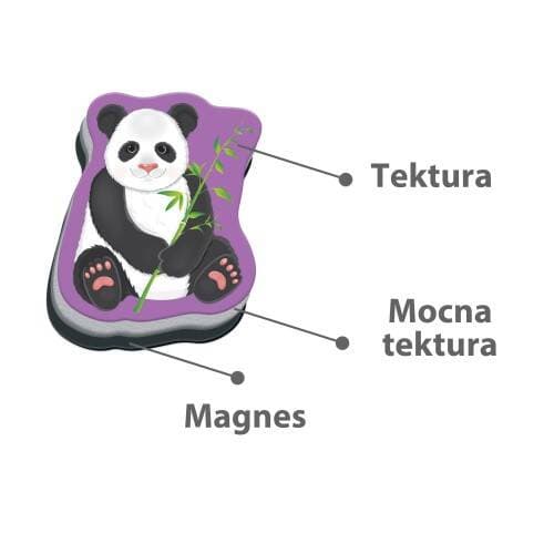 Magnetiskt zoo-set med magnetbräda och pusselbitar