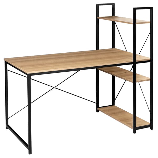Trosa Modern Oak industrielt loftsskrivebord