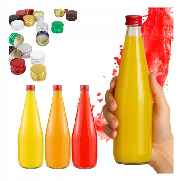 KROPLA flaska 700ML för JUICE, SIRAP, LIKÖR, VODKA ALKOHOL, GLASFLASKOR
