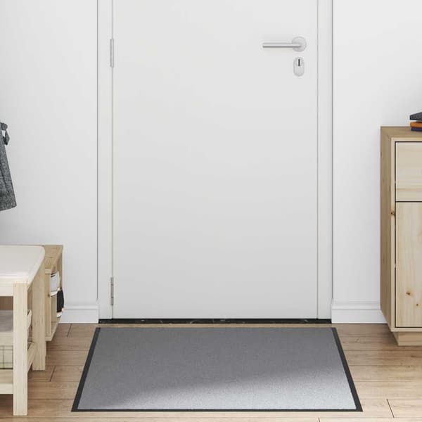 vidaXL Ovimatto, Harmaa, 80 x 120 cm