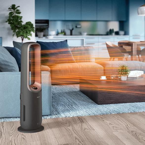 PHILIPS AMF970/10 Air Performer 9000-seriens luftfugter og -renser, ventilator- og varmefunktion, grå