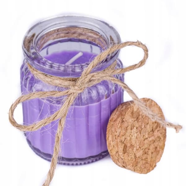 Lavendel sojaljus i burk naturlig