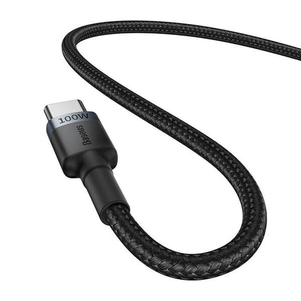 Baseus Cafule USB-C - USB-C -kaapeli 100W, 1m, 2 kpl (puna-musta, harmaa-musta)