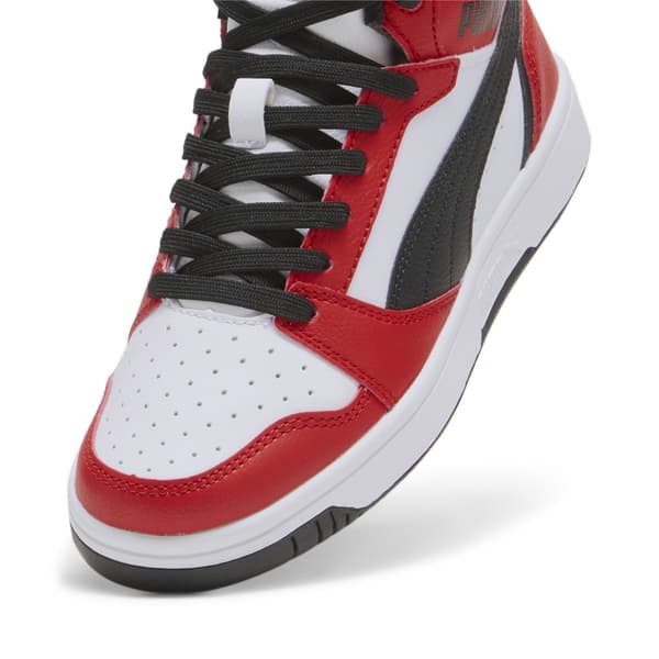 Puma REBOUND V6 MID JR barnskor röda 39383103 r 39