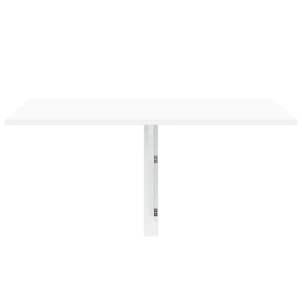 vidaXL Hopfällbart soffbord högglansvitt 100x60x56 cm