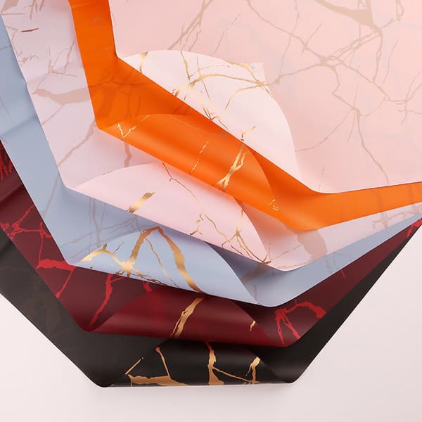 Blomfolie - "Marmor" Hyacint - Ark 58x58 cm - 20 st