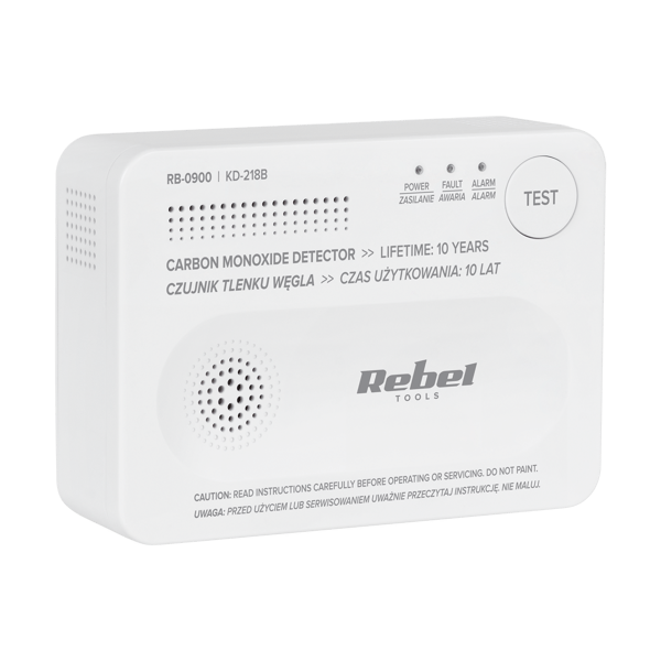 Rebel KD-218B trådlös koloxidsensor på batteri
