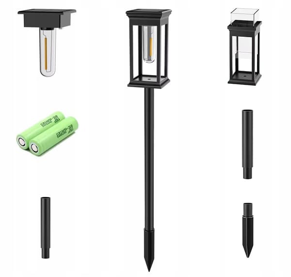 Solcellslampor för trädgården, LED-solcellslampor, 2 stycken
