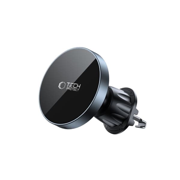 TECH-PROTECT MM15W-V5 MAGNETISK MAGSAFE CD & VENT TRÅDLØS OPLADDER TIL BILHOLDER 15W SORT/SORT