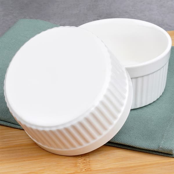 Porslinsbakskålar vita 260 ml 2 st