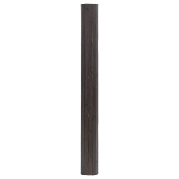 vidaXL Suorakulmainen matto, tummanruskea, 70x200 cm, bambu