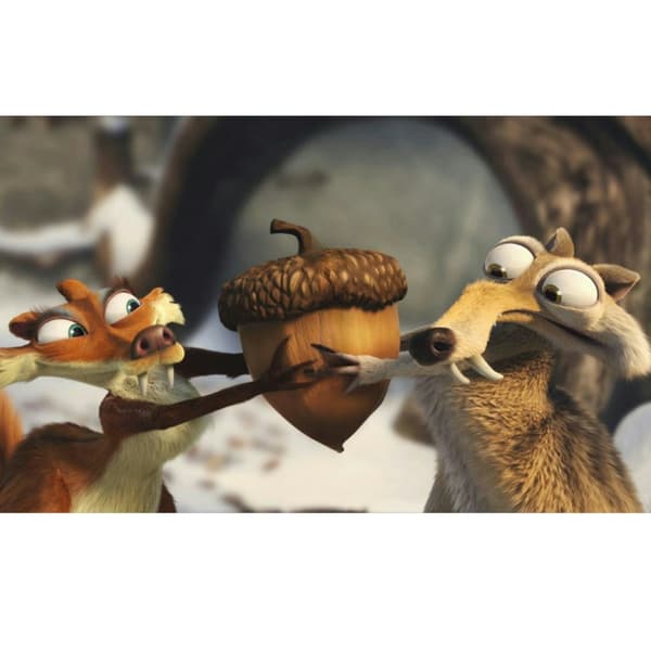 Maleri efter tal Med ramme Ice Age Scratch and Scratte 50x40 cm