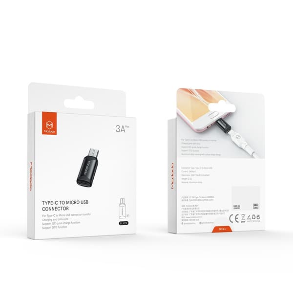 MCDODO ADAPTER USB-C TILL MICRO USB TILL USB TYP C 3A 480MBPS