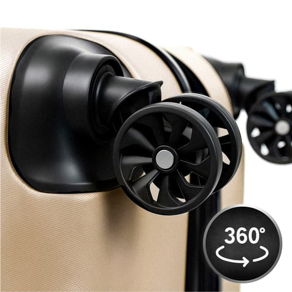 CONSEÉ 4-i-1 kuffertsæt, champagnegul