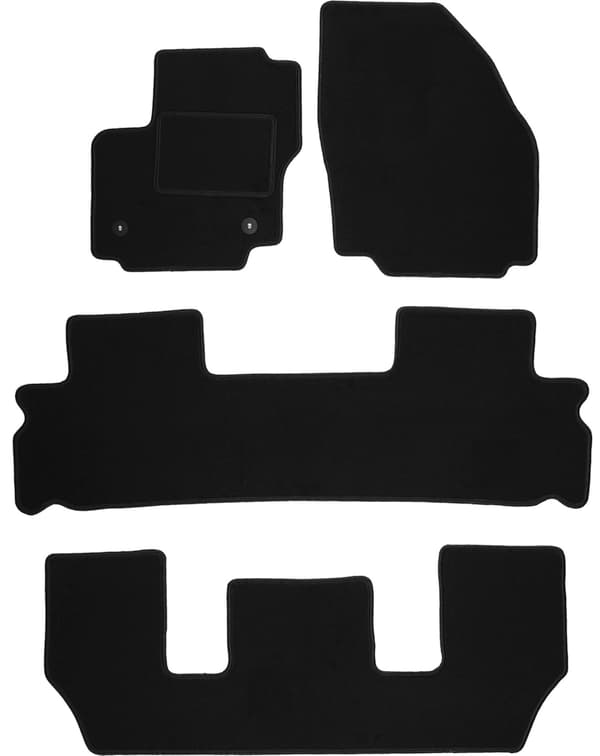 Velourmattor set för: Ford S-MAX MK1 FL 7-sits (2012-2015)
