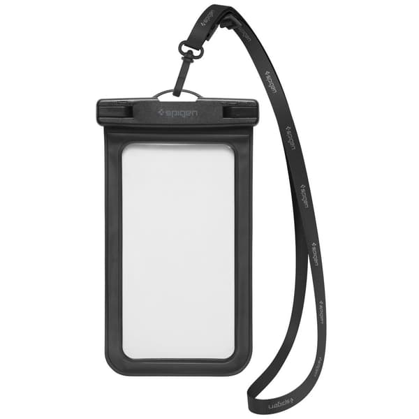 SPIGEN A601 UNIVERSAL VATTENTÄT SKAL 2-PACK SVART