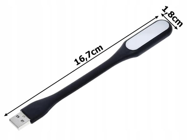 USB-lampe 6 LED sort (1000) GAB_A