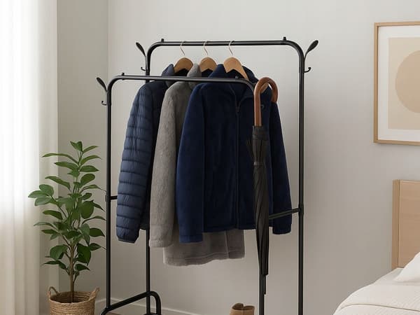Dobbelt sort tøjhanger (12)