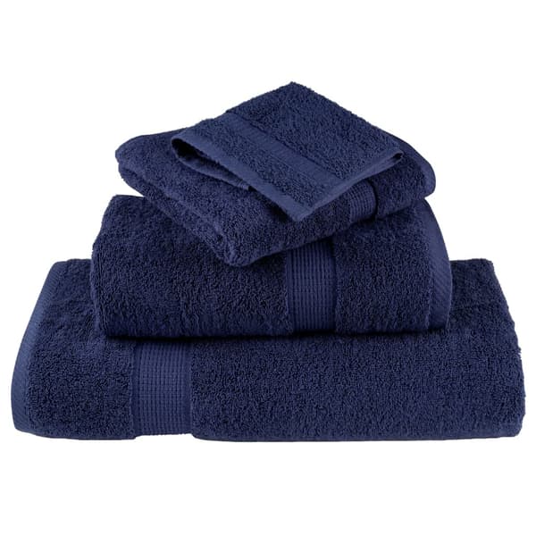 vidaXL Premiumhanddukar SOLUND, 4-pack, Marinblå, 50x100 cm