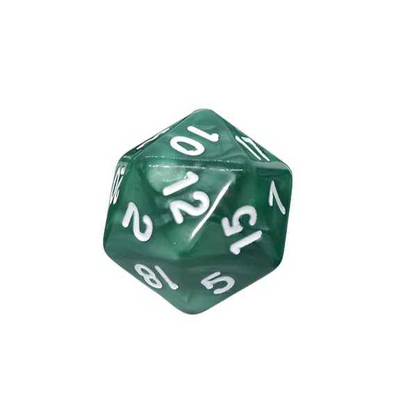 RPG terninger tyvesidede D20 bregneterninger