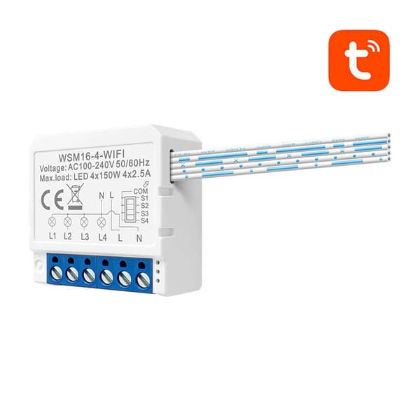 Avatto WSM16-W4 TUYA Smart väggmonterad WiFi-switch