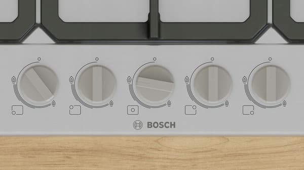 Bosch PGQ7B5K90 gaskomfur, 5 brændere, rustfrit stål
