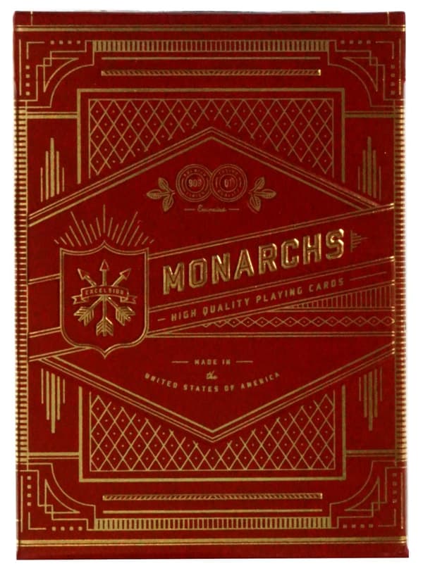 BICYCLE MONARCHS DECK RED 1 DECK Spillekort i en trææske