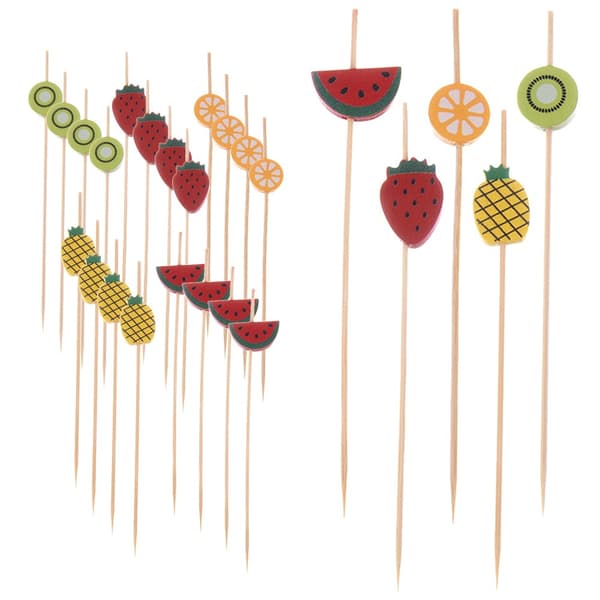 Bambus tandstikker til snacks og frugter 12 cm 20 stk.