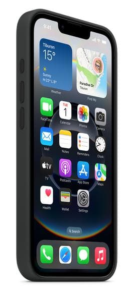 Silikonfodral APPLE för iPhone 16e Svart