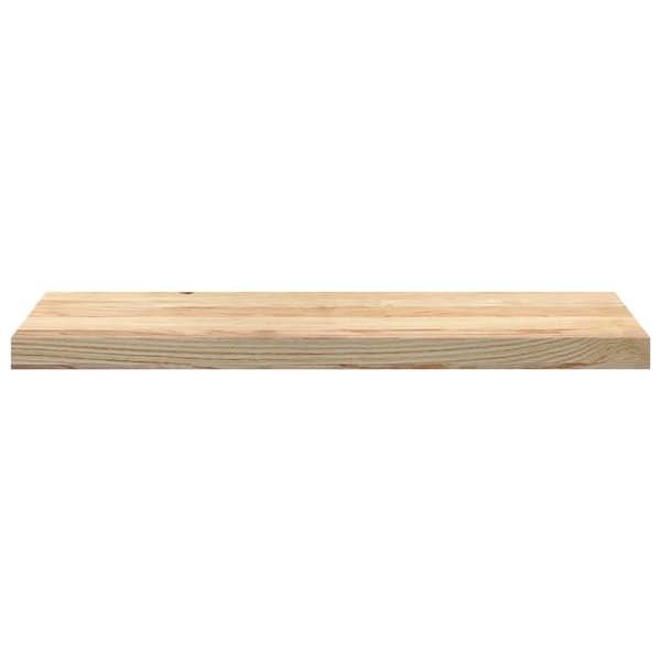 vidaXL trappetrin, 2 stk. ubehandlede, 80x25x2 cm massivt egetræ
