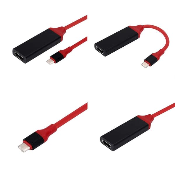 USB 3.1 Typ C till HDMI Röd Adapter 4Kx2K
