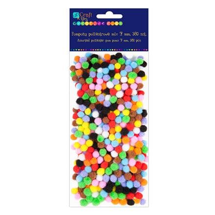 Polyesteriponponit sekoitus 7 mm 380 kpl