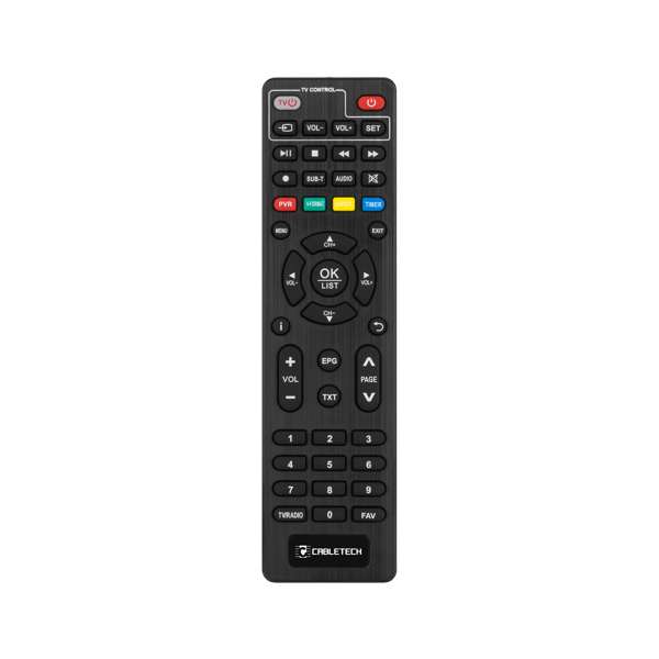 TV-vastaanotin DVB-T2 H.265 HEVC USB Cabletech